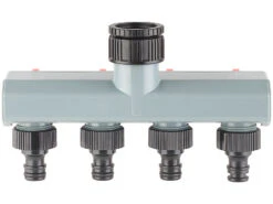 Royal Gardineer WLAN Bewässerung:WLAN-Bewässerungscomputer, Bewässerungsventil, 4-Wege-Verteiler, App -Rosenstein & Söhne Shop nx7364 3