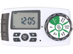 Royal Gardineer Magnetventil:Bewässerungscomputer Mit 4-Wege-Verteiler, Regensensor & Magnet-Ventil -Rosenstein & Söhne Shop nx7368 5 1