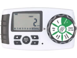 Royal Gardineer Wassercomputer:Digitaler Bewässerungscomputer Mit Display Und 4 Schlauch-Anschlüssen -Rosenstein & Söhne Shop nx7368 8 2