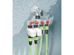Royal Gardineer Automatische Wasseruhr:Elektronisch Gesteuertes Magnet-Ventil Im 2er-Set Mit 4-Wege-Verteiler -Rosenstein & Söhne Shop nx7411 3