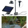 Royal Gardineer Solarpumpe:Teich- Und Springbrunnen-Pumpe Mit 2-Watt-Solarpanel Und Akkubetrieb