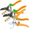 Royal Gardineer Gartenhaus:Gartenscheren-Set Mit 1 Bypass- & 2 Amboss-Scheren, 19 Cm & 21,5 Cm