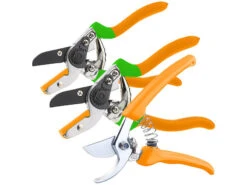 Royal Gardineer Gartenhaus:Gartenscheren-Set Mit 1 Bypass- & 2 Amboss-Scheren, 19 Cm & 21,5 Cm