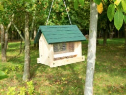Royal Gardineer Vogelhaus Bausatz:Vogel-Futterhaus-Bausatz, Mit Silo, Echtholz, Zum Aufhängen, 11-teilig -Rosenstein & Söhne Shop nx7880 4