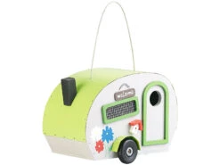 Royal Gardineer Vogelhaus Wohnwagen:Nistkasten In Wohnwagen-Optik Aus Holz Mit Metalldach, Mit Verzierung -Rosenstein & Söhne Shop nx8332 1