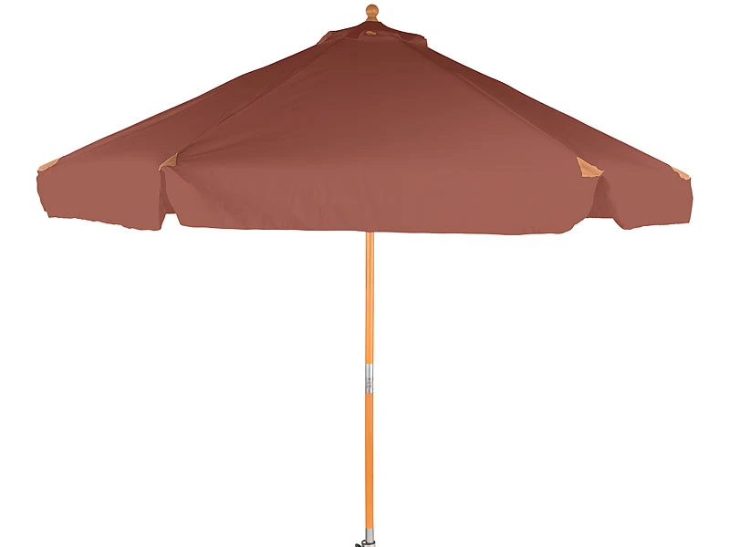 Royal Gardineer Sonnenschirm Knickbar:2er-Set Neigbare Sonnenschirme Mit Holzgestell, Ø 3 M, Taupe 4 Royal Gardineer Sonnenschirm Knickbar:2er-Set Neigbare Sonnenschirme Mit Holzgestell, Ø 3 M, Taupe – Bild 2
