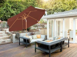 Royal Gardineer Sonnenschirm Knickbar:2er-Set Neigbare Sonnenschirme Mit Holzgestell, Ø 3 M, Taupe 11 Royal Gardineer Sonnenschirm Knickbar:2er-Set Neigbare Sonnenschirme Mit Holzgestell, Ø 3 M, Taupe -Rosenstein & Söhne Shop nx8378 5