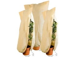 Royal Gardineer Pflanzenschutz:3er-Set XL-Pflanzenabdeckungen Als Winterschutz, 180x120cm, 80 G/m²