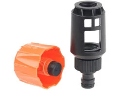 Royal Gardineer Wasserhahn Aufsatz:2er-Set Universal-Wasserhahn-Adapter Zum Anschluss Von Gartenschlauch -Rosenstein & Söhne Shop nx9283 4 1
