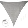 Royal Gardineer UV-Sonnen-Schutze:Sonnensegel Für Terrasse Und Garten, Dreieckig, 3 X 3 X 3 M, Grau