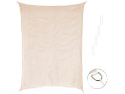 Royal Gardineer Sonnensegel Wohnwagen:Sonnensegel Für Balkon, Terrasse & Garten, Rechteckig, 3 X 4 M, Taupe