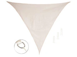 Royal Gardineer Sonnensegel Für Balkon:Sonnensegel Für Terrasse Und Garten, Dreieckig, 3 X 3 X 4,25 M, Taupe