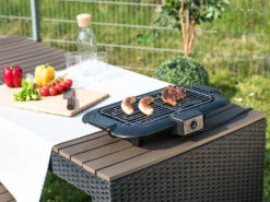 Rosenstein & Söhne Elektrostandgrill:Elektrischer 2in1-Stand- Und Tischgrill Mit Ablage-Tablett, 2.000 Watt -Rosenstein & Söhne Shop nx9741 14