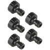 Royal Gardineer Wasserhahnadapter:5er-Set 3/4"-Wasserhahn-Adapter Für Gartenschläuche Mit Klickanschluss 1 Royal Gardineer Wasserhahnadapter:5er-Set 3/4"-Wasserhahn-Adapter Für Gartenschläuche Mit Klickanschluss -Rosenstein & Söhne Shop nx9874 0
