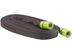 Royal Gardineer Gartenschlauch:2er-Set Perlschläuche "Eco" Flach, Inkl. Stopp-Ventil-Kupplungen, 12 M -Rosenstein & Söhne Shop pe6596 6 1