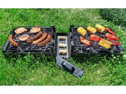 Rosenstein & Söhne Koffergrill Holzkohle:Klappbarer Picknick-Koffer-Grill Mit Hitzeschutz -Rosenstein & Söhne Shop pv8665 3