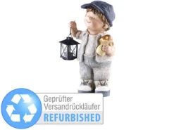 Royal Gardineer Handbemalte Deko-Figur "Klein-Willy" Mit Laterne Versandrückläufer