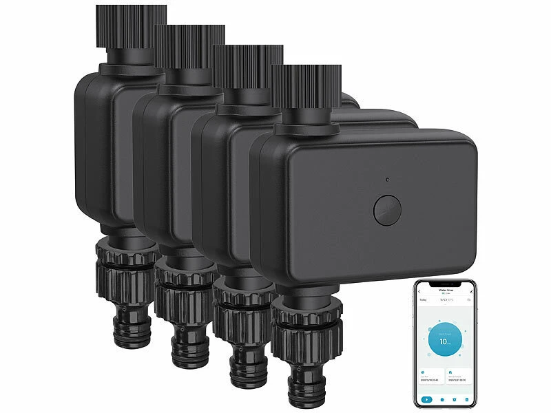 Royal Gardineer Magnetventil Bluetooth:4er-Set Programmierbarer Bewässerungscomputer Mit Bluetooth 5 & App 5 Royal Gardineer Magnetventil Bluetooth:4er-Set Programmierbarer Bewässerungscomputer Mit Bluetooth 5 & App – Bild 3