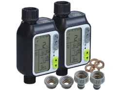 Royal Gardineer Beregnungsautomat:2er-Set Digitale Bewässerungscomputer Mit Display & Regensensor -Rosenstein & Söhne Shop zx1198 10