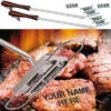 Infactory Grillstempel:2er-Set BBQ-Brandeisen Mit Wechselbaren Buchstaben