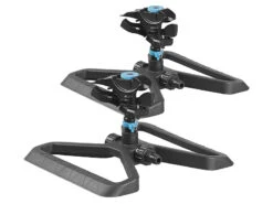 Royal Gardineer Gartensprinkler:2er Pack, Impuls-Rasensprenger Mit Standfuß, 360°, 314 M²