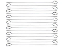 Rosenstein & Söhne Schaschlikspieß-Set:Schaschlik-Grillspieße Aus Edelstahl Im Günstigen 16er-Set, Je 31 Cm