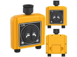 Royal Gardineer WiFi Bewässerung:WLAN-Bewässerungscomputer Mit 2 Dual-Ventilen, 2-fach-Wasserverteiler -Rosenstein & Söhne Shop zx5181 20 1