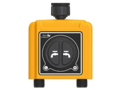 Royal Gardineer WiFi Bewässerung:WLAN-Bewässerungscomputer Mit 2 Dual-Ventilen, 2-fach-Wasserverteiler -Rosenstein & Söhne Shop zx5182 0 1