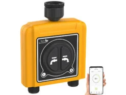 Royal Gardineer WiFi Bewässerung:WLAN-Bewässerungscomputer Mit 2 Dual-Ventilen, 2-fach-Wasserverteiler -Rosenstein & Söhne Shop zx5182 7 1