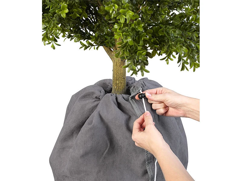 Royal Gardineer Winterschutzvliese:4er-Set Thermo-Topfschutz Für Pflanzen, 40x40 Cm, Drainage, Anthrazit 6 Royal Gardineer Winterschutzvliese:4er-Set Thermo-Topfschutz Für Pflanzen, 40x40 Cm, Drainage, Anthrazit – Bild 4