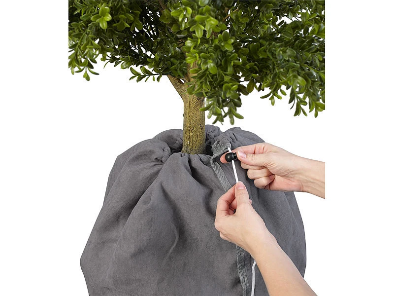 Royal Gardineer Winterschutz Hauben:Thermo-Topfschutz Für Pflanzen, 50 X 45 Cm, Mit Drainage, Anthrazit 6 Royal Gardineer Winterschutz Hauben:Thermo-Topfschutz Für Pflanzen, 50 X 45 Cm, Mit Drainage, Anthrazit – Bild 4