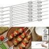 Rosenstein & Söhne Grillspieße Lagerfeuer:12er-Set XXL-Edelstahl-Grillspieße Mit Schiebemechanismus, Je 34 Cm -Rosenstein & Söhne Shop zx6207 2