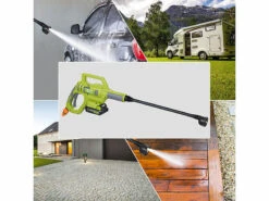 AGT Professional Hochdruckreiniger:Mobiler Akku-Druckreiniger Mit Schnell-Ladegerät, 25 Bar, 150 W, 20 V -Rosenstein & Söhne Shop zx7037 7