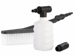 AGT Professional Mobiler Druckreiniger:Akku-Druckreiniger Mit Schnell-Ladegerät, 2 Aufsätze, Zweitakku, 25bar -Rosenstein & Söhne Shop zx7044 2