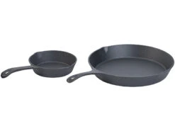 Semptec Topf:9-teiliges Gusseisen-Dutch-Oven-Set Mit Aufbewahrungskiste Aus Holz -Rosenstein & Söhne Shop zx7089 8