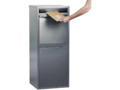 AGT 2er-Set Stand-Paketbriefkasten Mit Rückholsperre, Stahlblech 16 AGT 2er-Set Stand-Paketbriefkasten Mit Rückholsperre, Stahlblech -Rosenstein & Söhne Shop zx7131 0