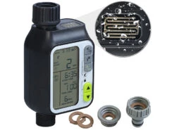 Royal Gardineer Beregnungsautomat:2er-Set Digitale Bewässerungscomputer Mit Display & Regensensor -Rosenstein & Söhne Shop zx7145 4