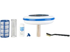 Infactory Solar-Pool-Ionisator:2er-Ser Pool-Ionisatoren, Solarbetrieb, Kupferanode, Bis 160.000 L -Rosenstein & Söhne Shop zx7149 10