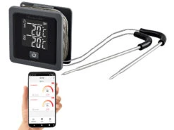 Rosenstein & Söhne Grillthermometer:Smartes Grill- & Bratenthermometer, 0-300 °C, Bluetooth, App -Rosenstein & Söhne Shop zx7154 15