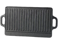 Rosenstein & Söhne Gussplatte:Gusseiserne Wende-Grillplatte Für Ofen, Herd Und Grill, 40 X 20,5 Cm -Rosenstein & Söhne Shop zx7175 0 1