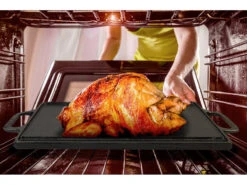 Rosenstein & Söhne BBQ Grillplatte:Gusseiserne Wende-Grillplatte, 34 X 21 Cm, 2er-Set 18 Rosenstein & Söhne BBQ Grillplatte:Gusseiserne Wende-Grillplatte, 34 X 21 Cm, 2er-Set -Rosenstein & Söhne Shop zx7175 6