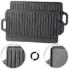 Rosenstein & Söhne BBQ Grillplatte:Gusseiserne Wende-Grillplatte, 34 X 21 Cm, 2er-Set 1 Rosenstein & Söhne BBQ Grillplatte:Gusseiserne Wende-Grillplatte, 34 X 21 Cm, 2er-Set -Rosenstein & Söhne Shop zx7236 5