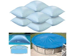 Infactory Poolkissen Winter:8er-Set Aufblasbare Luftkissen Mit Ösen Für Pool-Abdeckplanen