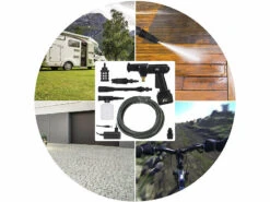 AGT Akku Hochdruckreiniger:Mobiler Akku-Druckreiniger Mit Schaumdüse, 30bar, 33W, 1.500mAh, 22V -Rosenstein & Söhne Shop zx7319 26