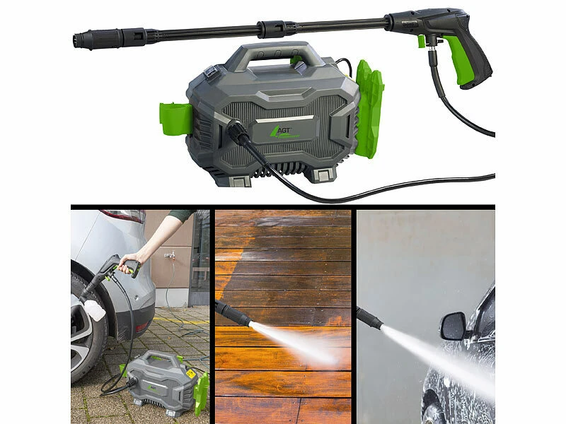 AGT Professional Druckreiniger:Hochdruckreiniger Mit Multi-Lanze, 110 Bar, 1.600 Watt, IPX5 4 AGT Professional Druckreiniger:Hochdruckreiniger Mit Multi-Lanze, 110 Bar, 1.600 Watt, IPX5 – Bild 2