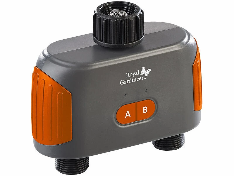 Royal Gardineer WLAN-Bewässerungsanlagen:2er-Set WLAN-Bewässerungscomputer Mit Dual-Ventil, 2-fach-Verteiler 9 Royal Gardineer WLAN-Bewässerungsanlagen:2er-Set WLAN-Bewässerungscomputer Mit Dual-Ventil, 2-fach-Verteiler – Bild 7