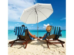 Royal Gardineer Sonnenschirm Balkon:2-teiliger Sonnenschirm Mit Sonnenschutz UV 50+, Ø 200 Cm -Rosenstein & Söhne Shop zx8016 5