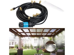 Royal Gardineer Sprühnebel Garten:2er-Set Wasser-Zerstäuber-Set Mit 10-Meter-Schlauch Und 10 Metalldüsen -Rosenstein & Söhne Shop zx8027 3 1