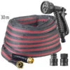 Royal Gardineer Leichter Gartenschlauch:Textil-Gartenschlauch Mit Brause, 2 Strahlarten, 30 M -Rosenstein & Söhne Shop zx8031 3