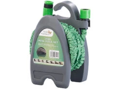 Royal Gardineer Schlauch:Dehnbarer Gartenschlauch PRO.V3 Mit Brause Und Wandhalter, 5-15 M -Rosenstein & Söhne Shop zx8033 1